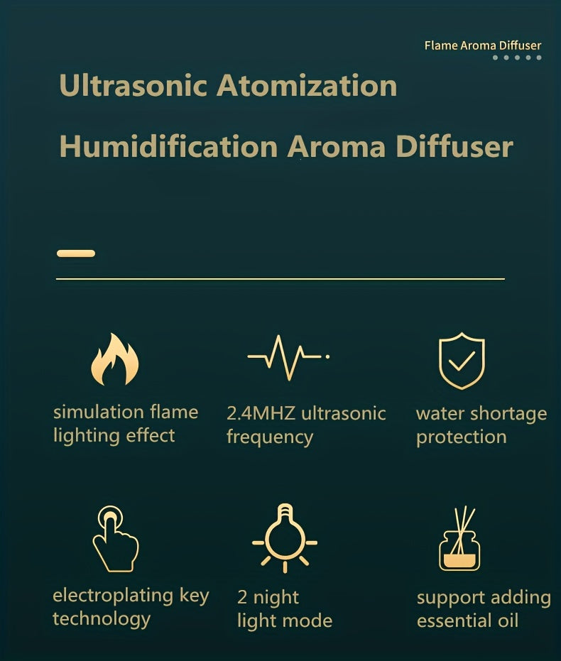 Humificador Con Luz de Llama 1pc