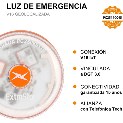 Baliza de Emergencia V16 Homologada – Conexión DGT 3.0 | Seguridad Obligatoria en Carretera